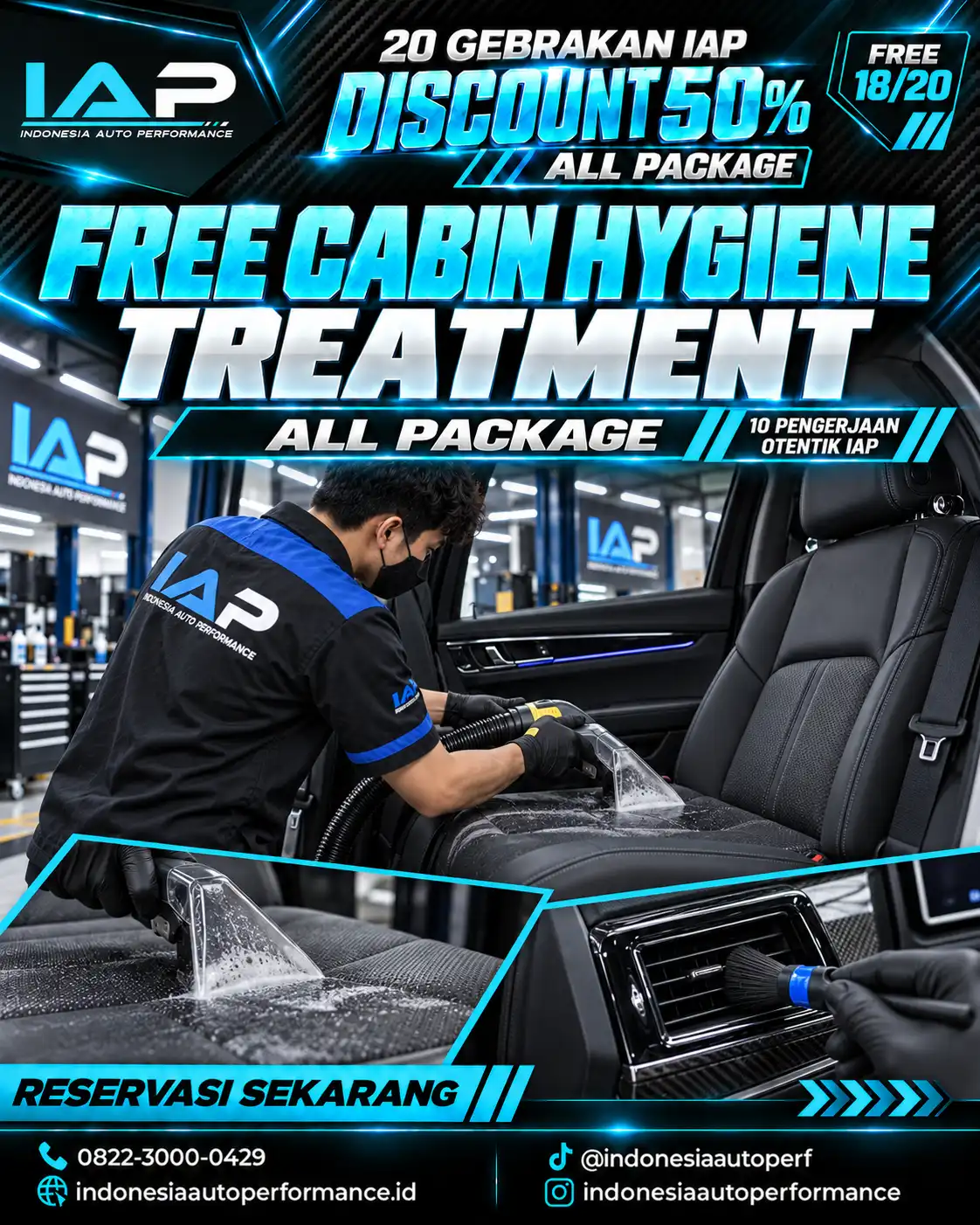 FREE CABIN HYGIENE TREATMENT