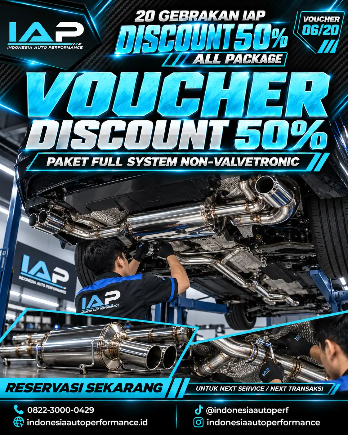 VOUCHER DISCOUNT 50% PAKET FULL SYSTEM NON-VALVETRONIC