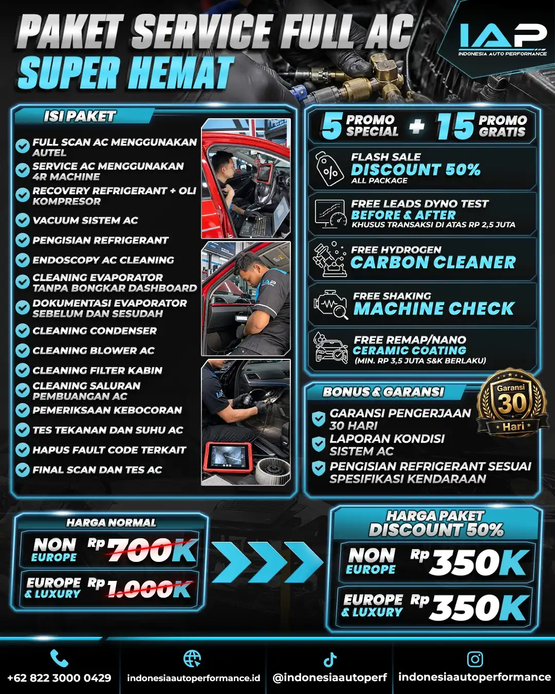 PAKET SERVICE FULL AC SUPER HEMAT